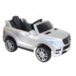 Детский электромобиль Mercedes-Benz ML350 серебристый глянец - магазин СпортДоставка. Спортивные товары интернет магазин в Заречном 
