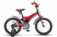 Детский велосипед Stels Jet 16" Z010 черный красный 2022 - магазин СпортДоставка. Спортивные товары интернет магазин в Заречном 