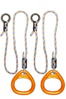 Детские гимнастические кольца треугольные  для ДСК оранжевые  КГ02В - магазин СпортДоставка. Спортивные товары интернет магазин в Заречном 