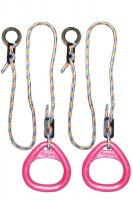 Детские гимнастические кольца треугольные для ДСК розовые КГ02В - магазин СпортДоставка. Спортивные товары интернет магазин в Заречном 