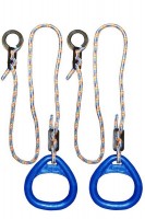 Детские гимнастические кольца треугольные  для ДСК синие  КГ02В - магазин СпортДоставка. Спортивные товары интернет магазин в Заречном 