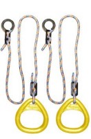 Детские гимнастические кольца треугольные  для ДСК желтые КГ02В - магазин СпортДоставка. Спортивные товары интернет магазин в Заречном 